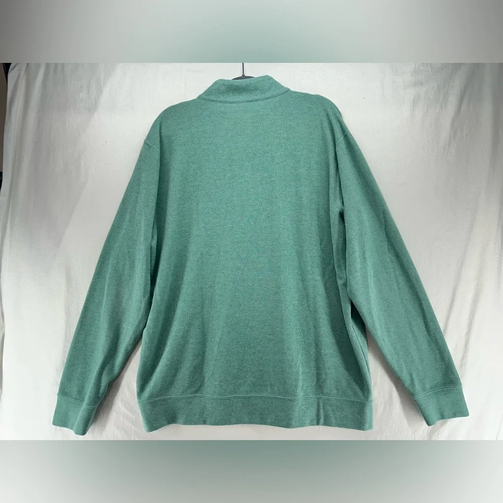 Peter Millar 1/4 Zip Cotton Blend Pullover Mint Green Men‎ Size XXL